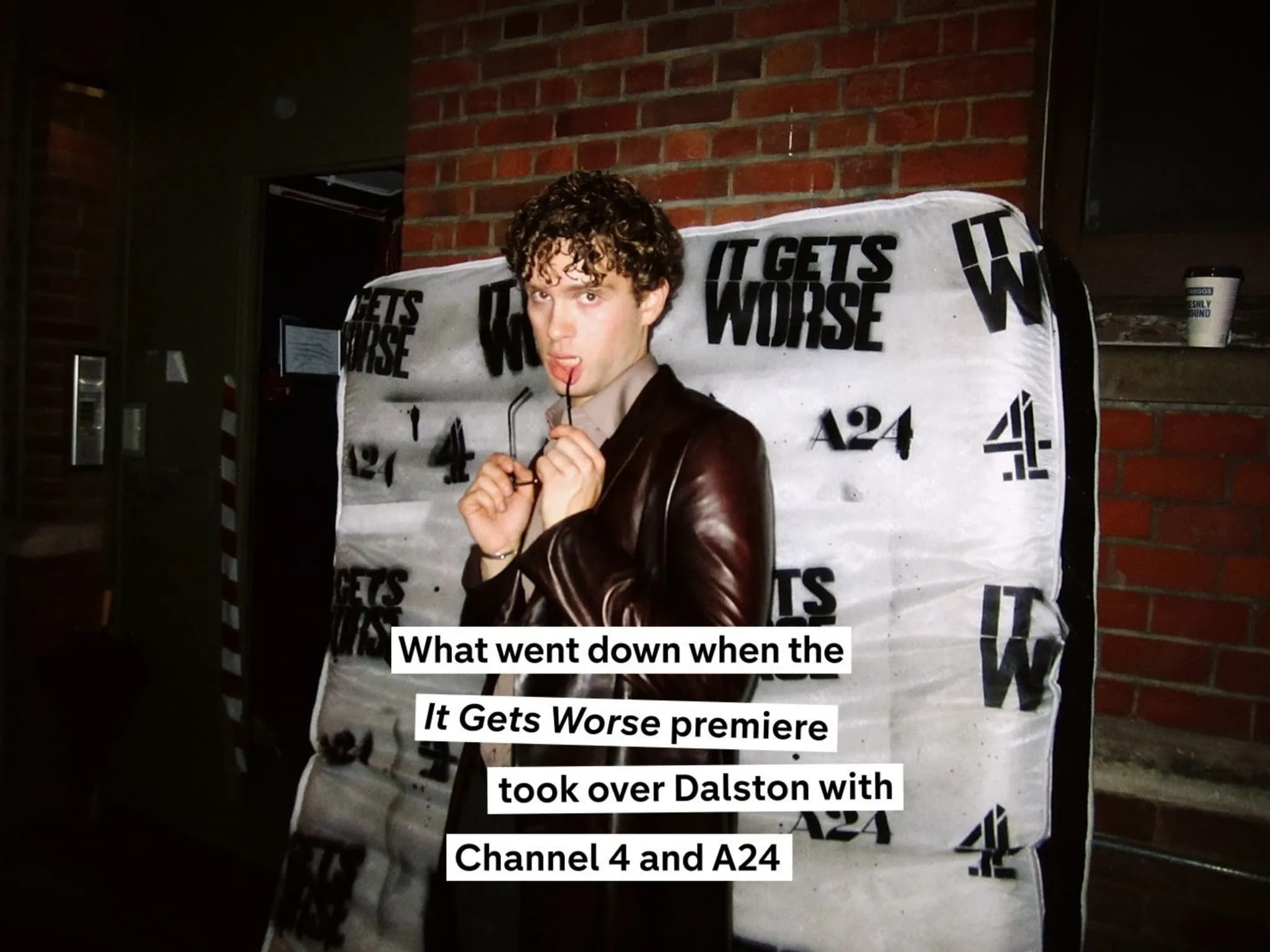 Photographs from the It Gets Worse premiere for Channel 4 × A24 — 60 of 80