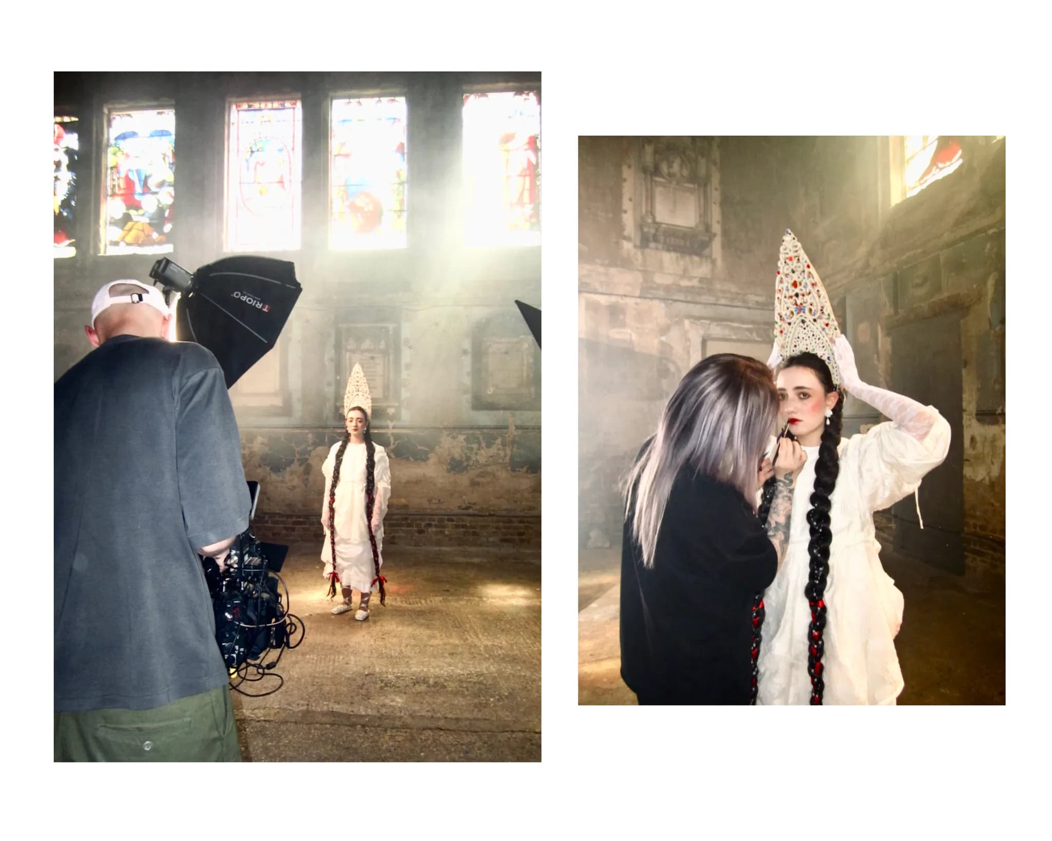 Behind-the-scenes and editorial photography on the Maslenitsa fashion film for Kylbach — 3 of 20