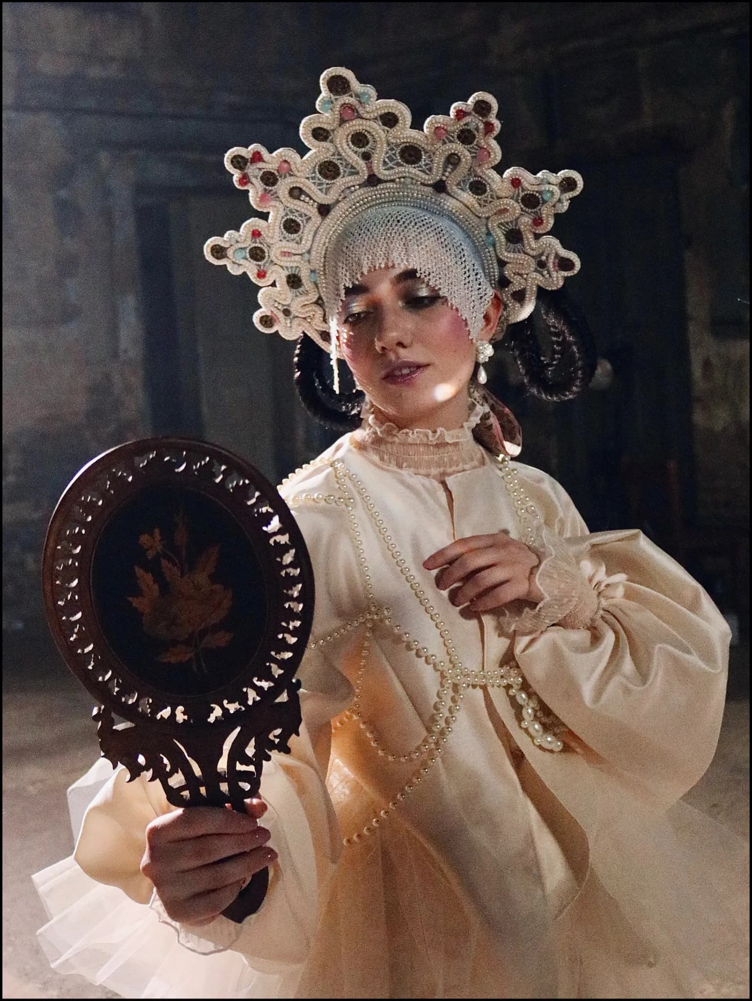 Behind-the-scenes and editorial photography on the Maslenitsa fashion film for Kylbach — 7 of 20