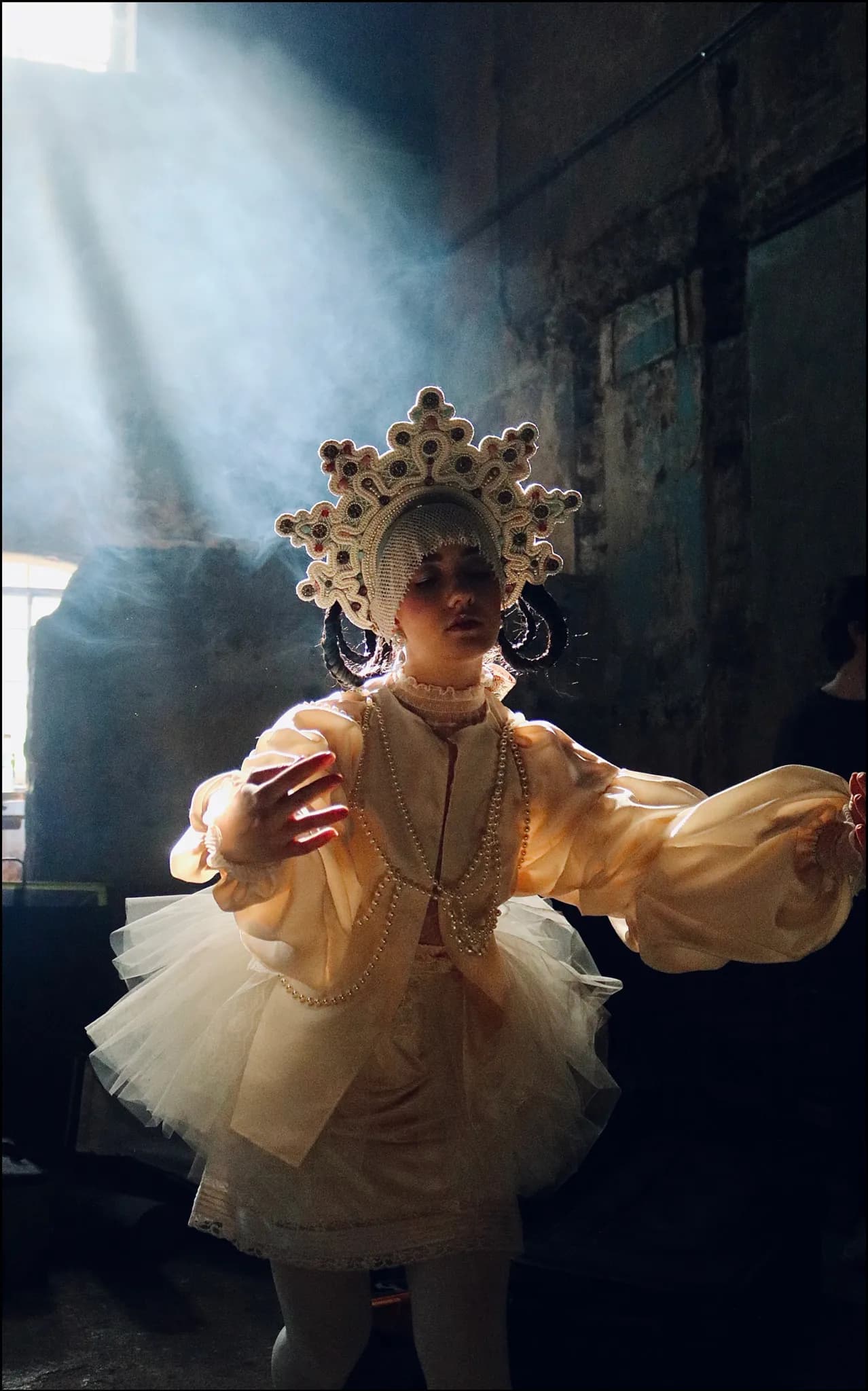 Behind-the-scenes and editorial photography on the Maslenitsa fashion film for Kylbach — 9 of 20