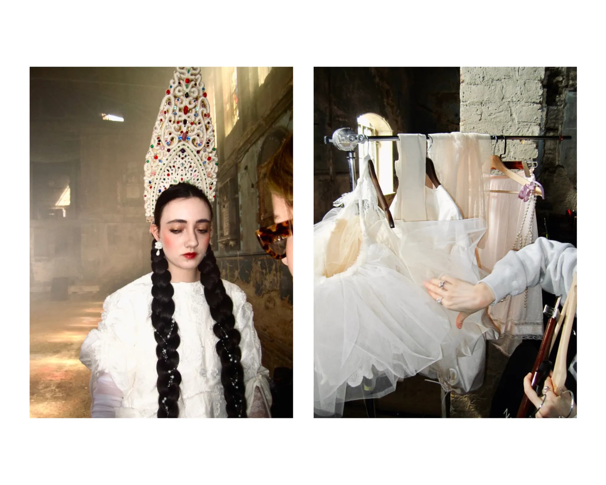 Behind-the-scenes and editorial photography on the Maslenitsa fashion film for Kylbach — 13 of 20