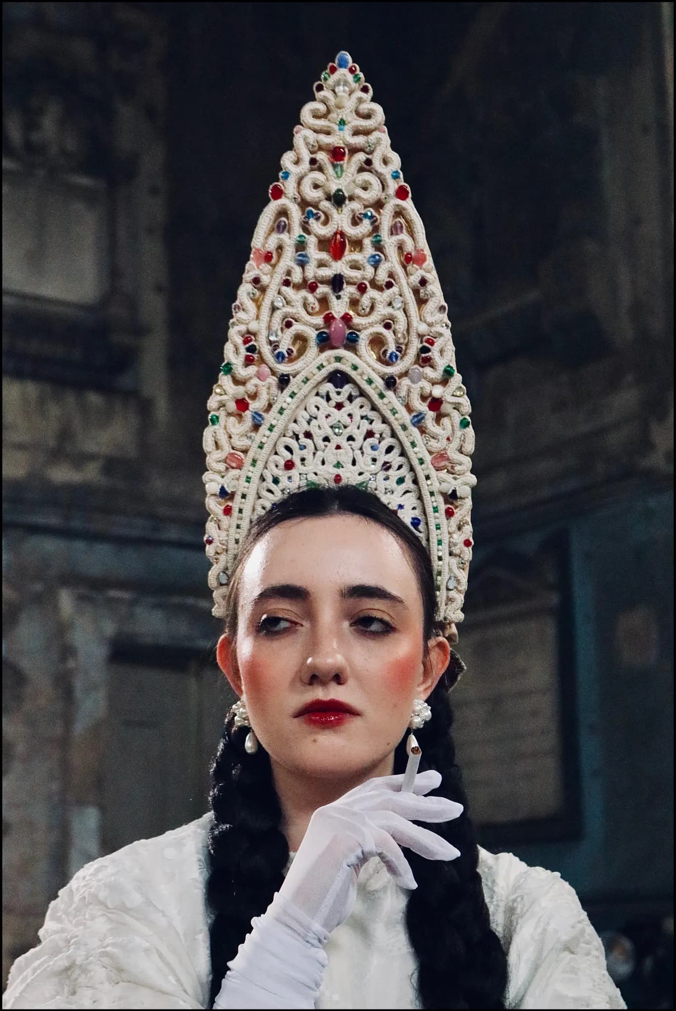 Behind-the-scenes and editorial photography on the Maslenitsa fashion film for Kylbach — 15 of 20