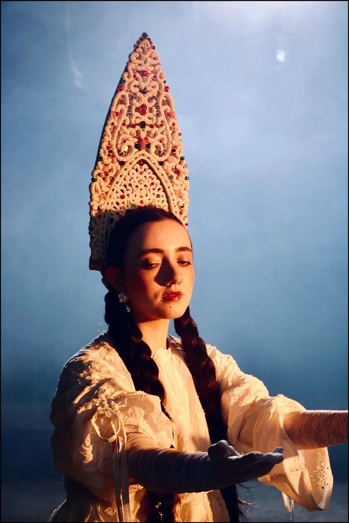 Behind-the-scenes and editorial photography on the Maslenitsa fashion film for Kylbach — 12 of 20